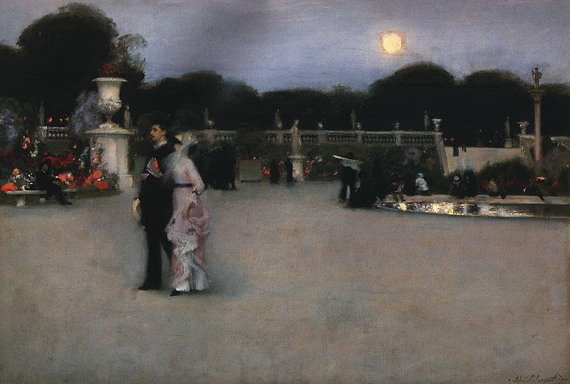 John Singer Sargent In the Luxembourg Gardens